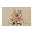 thumbnail image 1 of Qocolhg Happy Easter Eggs Entrance Door Mat, Spring Bunny Ears Low Profile Tradition Decor Welcome Mat, Non-Slip Carpet Rugs Floor Mat Decorative for Home/Bathroom/Kitchen/Indoor, 16x24 inch, 1 of 9