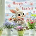 thumbnail image 1 of Qocolhg Happy Easter Window Cling Stickers Double-Sided Spring Bunny Rabbit Yellow Duck Flower Window Decal for Home Party Supplies Shop Window Glass Display Decoration, Easter Decorations Indoor,2Pc, 1 of 5