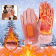 Qocolhg Heated Glove for Men Women, Rechargeable Battery Electric Heated Gloves, Winter Warm