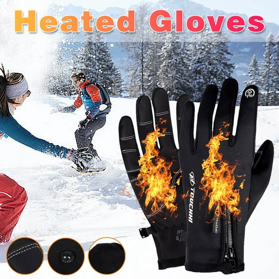 Qocolhg Heated Glove for Men Women, Rechargeable Battery Electric Heated Gloves, Winter Warm Glove Liners for Arthritis Raynaud, Thin Gloves Gifts Riding Ski Snowboarding Hiking Cycling Hand Warmers