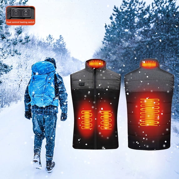Qocolhg Heated Vest for Men Women, Lightweight Warming Heated Vest Rechargeable Smart Heating Vest, Christmas Birthday Gifts for Women Men