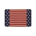 thumbnail image 1 of Qocolhg Independence Memorial Day Entrance Door Mat Rustic American Flag Low Profile Tradition Patriotic Decor Outdoor Welcome Mat Non-Slip Carpet Rugs Floor Mat Decorative for Home Bathroom 16x24 in, 1 of 8