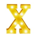 thumbnail image 1 of Qocolhg LED Letter Lights Sign Letters Light Up Letters Sign for Night Light Wedding Birthday Party Battery Powered Christmas Lamp Home Bar For Christmas Birthday Party Decoration, X, 1 of 5
