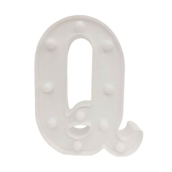 Qocolhg LED Light Up Letters, 26 Alphabet Marquee Letter Lights, Small Letters with Lights, Battery Powered Letter Sign Lights for Party, Table, Wall Decor, Indoor Christmas Decorations Clearance, Q
