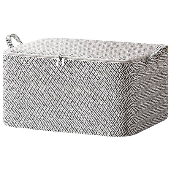 Qocolhg Large Capacity Storage Bag for Clothes, Moving Quilt Storage Boxes with Handle, Travel Clothing Storage Bag with Two Way Zipper, Storage Bins Foldable Multiple Sizes for Home, Storage Totes