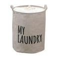 thumbnail image 1 of Qocolhg Large Laundry Basket with Handles, Clothes Dirty Laundry Hamper, Foldable Lightweight Basket, Collapsible Laundry Bag, Durable Clothing Storage, Freestanding Tall Clothes Hamper, Gray, 1 of 4