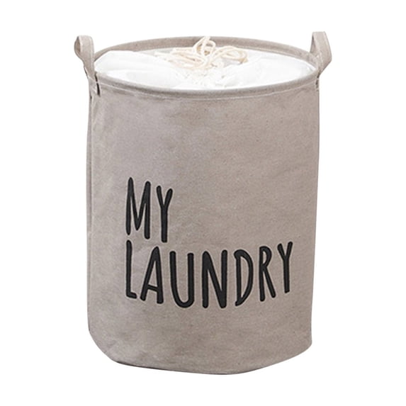 Qocolhg Large Laundry Basket with Handles, Clothes Dirty Laundry Hamper, Foldable Lightweight Basket, Collapsible Laundry Bag, Durable Clothing Storage, Freestanding Tall Clothes Hamper, Gray