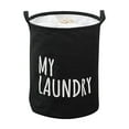 thumbnail image 1 of Qocolhg Large Laundry Basket with Handles, Clothes Dirty Laundry Hamper, Foldable Lightweight Basket, Collapsible Laundry Bag, Durable Clothing Storage, Freestanding Tall Clothes Hamper, Black, 1 of 4