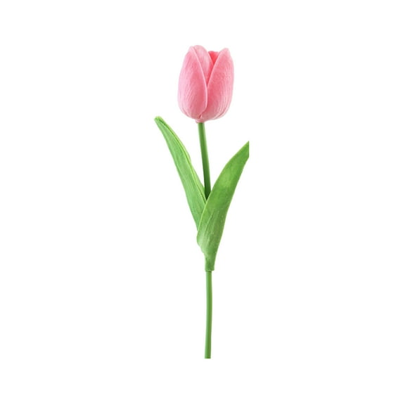 Qocolhg Light Pink Artificial Flowers, 10 Pcs Tulips Realistic Touch Spring Summer Fake Flowers, for Home Decor, Outdoor Garden Decorations, Mother's Day, Valentine's Day, Christmas Gifts for Women