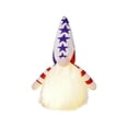 thumbnail image 1 of Qocolhg Lighted up Patriotic Gnomes Decorations 4th of July Swedish Tomte Gnomes Plush Dwarf Figurines Red White and Blue Stars and Stripes Elf Table Ornaments for Veterans Independence Memorial Day, 1 of 7