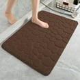 thumbnail image 1 of Qocolhg Memory Foam Bath Mats for Bathroom Floor, 20x32 inch Comfortable Soft Non-Slip Super Absorbent Quick Drying Bathroom Rug for Floor, Tub & Shower, Machine Washable, Thick,Clearance,Coffee, 1 of 2
