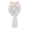 thumbnail image 1 of Qocolhg Mini Portable Fan, Small and Powerful, Cute Design 3 Speed Personal Handheld Fan, Lightweight USB Rechargeable Fan for Makeup Stylish Girl Women Travel Indoor Outdoor, Blue, Clearance, 1 of 6