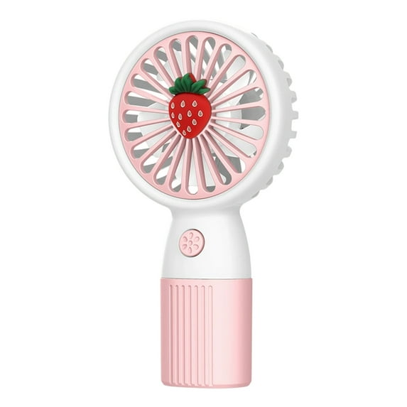 Qocolhg Mini Portable Fan, Small and Powerful, Cute Design High Speed Personal Handheld Fan, Lightweight USB Rechargeable Fan for Makeup Stylish Girl Women Travel Indoor Outdoor, Pink, Clearance