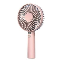 Qocolhg Mini Portable Handheld Fan, Handheld Small Fan 3 Speeds, USB Rechargeable Hand Fans, Personal Fan Battery Operate for Outdoor, Indoor, Commute, Office, Travel, Pink, Summer Clearance