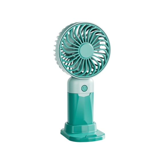 Qocolhg Mini Portable Handheld Fan with Stand, 3 Speeds Small Fan, USB Rechargeable Hand Fans, Personal Fan Battery Operate for Outdoor, Indoor, Commute, Office, Travel, Green, Summer Clearance