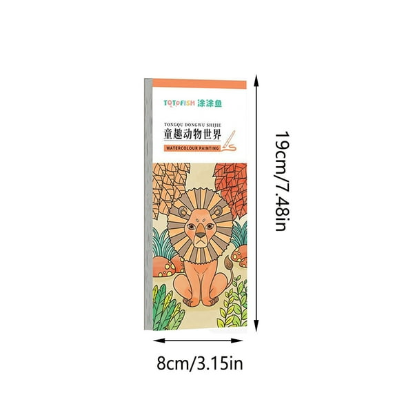 Qocolhg Mini Watercolor Paint Pad, Mini Paint Pad Adult, Mini Water Color Paint Pad, Mini Paint Pad Fruit, Mini Watercolor Paint Pad for Adults, Mini Paint Pads, Mini Watercolor Paint Book