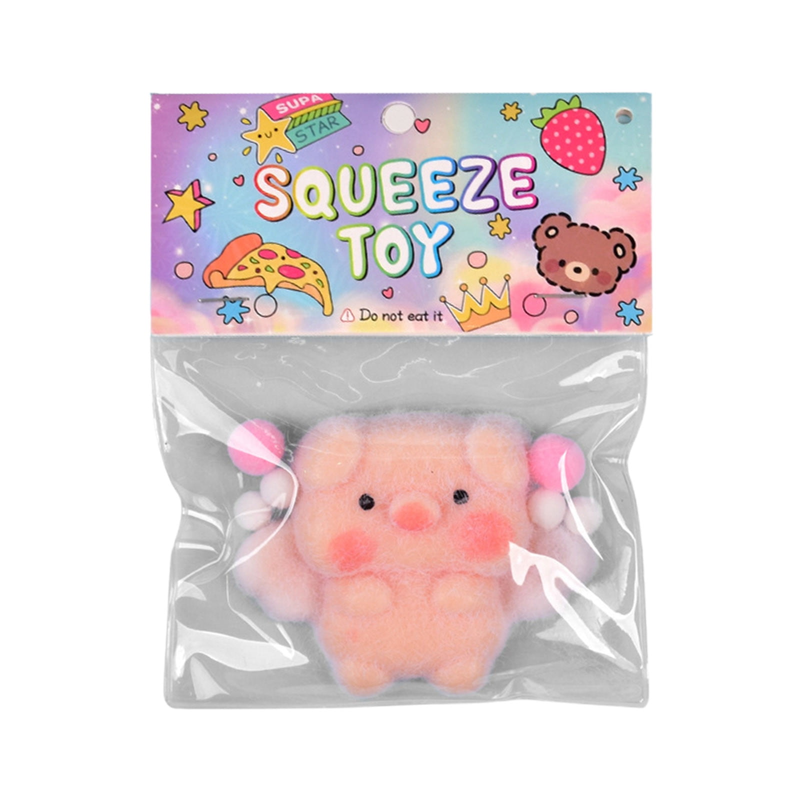 JEYORZY – Lot 6 Squishy Mini Pêches Kawaii – Jouets Anti-Stress à Presser – Détente Et Cadeau Mignon – Dès 3 Ans