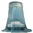 thumbnail image 1 of Qocolhg Mosquito Net Bed Canopy for Girls,King Canopy Bed Curtains Queen Size from Ceiling,Dome Mosquito Netting Bed Tent Twin Girls Canopy Bed Decor for Baby Crib,Kid Bed and Adult Beds, Blue, 1 of 6