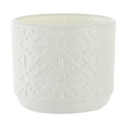 Qocolhg Orchid Pot with Holes Ceramic Plant Pots Indoor Outdoor Flower Pots for Repotting with Drainage and Saucer 4 Inch Breathable Slotted Orchids Planter (White)