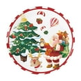thumbnail image 1 of Qocolhg Outdoor Indoor Christmas Decorations, 9 Inch Disposable Painted Paper Plates For Christmas Parties Water Proof Oil Draining Thickened Sturdy Plant Based Pulp, on Sale Clearance!, 1 of 6
