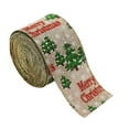 thumbnail image 1 of Qocolhg Outdoor Indoor Christmas Decorations Clearance, Christmas Decor Present Ribbon Rolls Christmas Wired Ribbons Christmas Ribbon Gift Wrapping Ribbon Christmas Crafts Wrapping Decor Gift Ribbon, 1 of 7