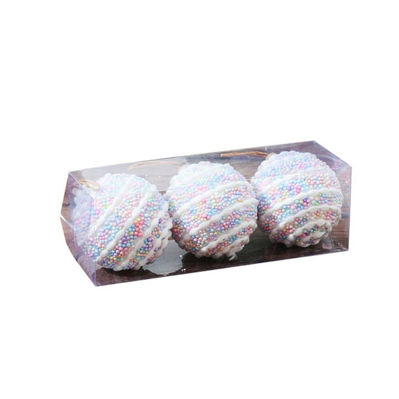 Qocolhg Outdoor Indoor Christmas Decorations, New 3PC Christmas Balls Christmas Tree Decoration Balls Set Home Decoration Balls Christmas Hanging Decoration Christmas Decoration Balls, on Clearance!