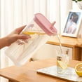thumbnail image 1 of Qocolhg Plastic Pitcher, Ice Tea Pitcher, Clear Water Pitcher for Cold Drinks, Lemonade Juice Beverage Jar, Plastic Pitcher with Lid, BPA-FREE, for Lemonade, Iced Tea, Milk, Juice, Beverages, 1.2L, 1 of 6
