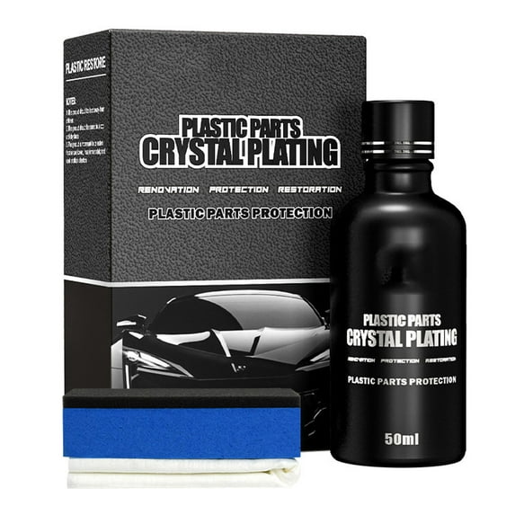 Qocolhg Plastic Restorer, Bring Plastic, Car Plating Refurbishing Agent, Car Polishing Agent, Rubber, and Vinyl Back to Life, User Friendly Trim Restorer, Safe Auto Detailing Supplies, Clearance