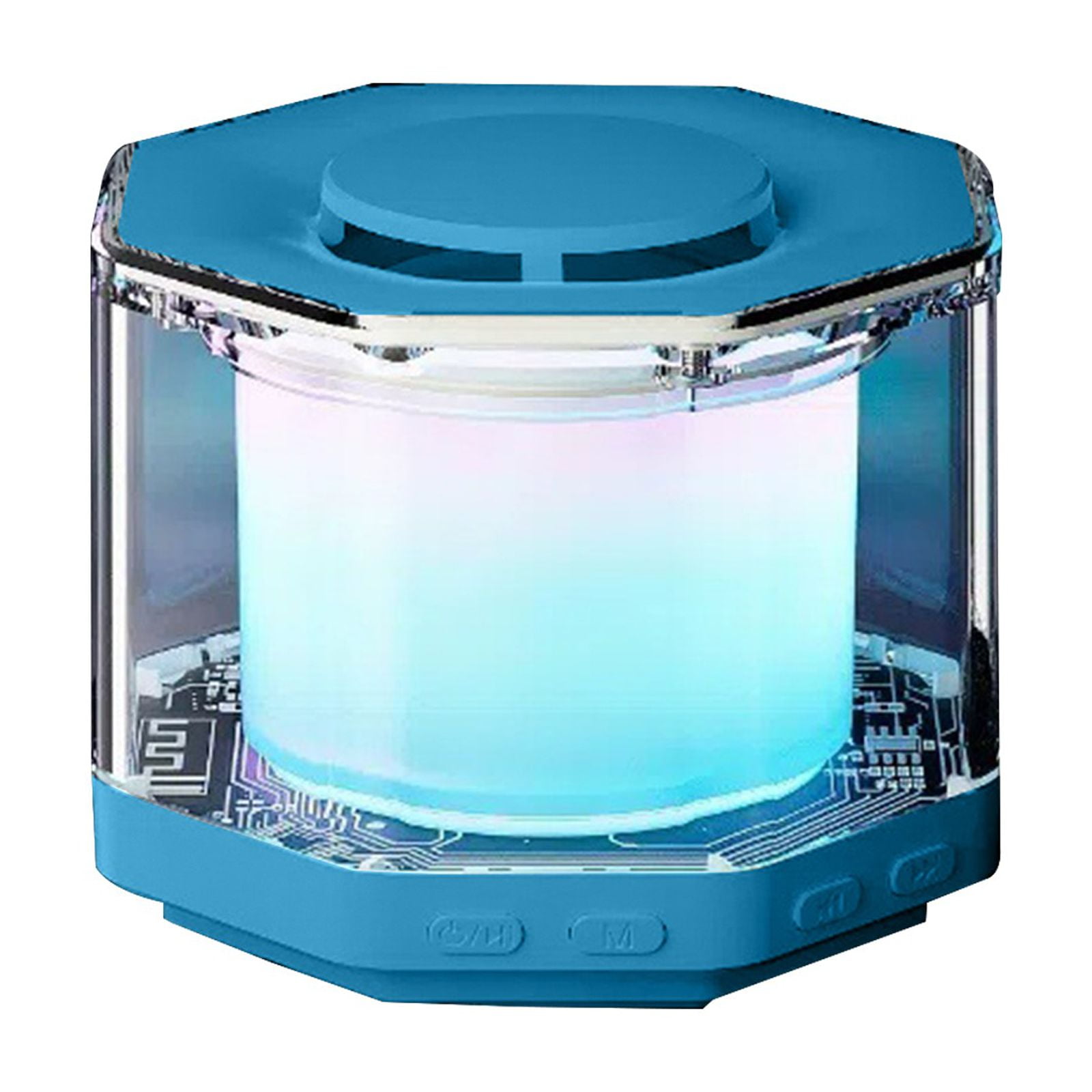 Qocolhg Portable Bluetooth Speaker with Lights, Night Light Wireless ...