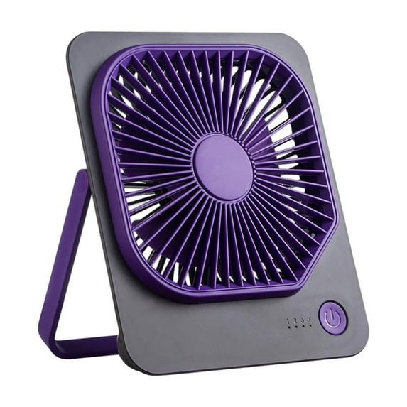 Qocolhg Portable Desk Fan, Folding Stand for Desktop, 4 Speed LED Makeup Fan, Rechargeable Mini Personal Fans Small Handheld Fan Travel Essentials Gifts for Women Girls Gray, Clearance