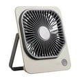 thumbnail image 1 of Qocolhg Portable Desk Fan, Folding Stand for Desktop, 4 Speed LED Makeup Fan, Rechargeable Mini Personal Fans Small Handheld Fan Travel Essentials Gifts for Women Girls Beige, Clearance, 1 of 6