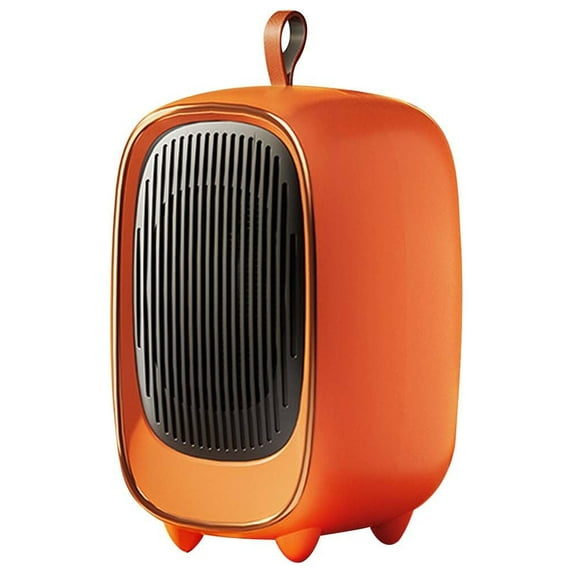 Qocolhg Portable Electric Space Heater with Thermostat, 1200W Heater Fan, Heat Up 200 Square Feet for Office Bedroom Home Room Desk Indoor Use, Christmas Birthday Gifts, Orange