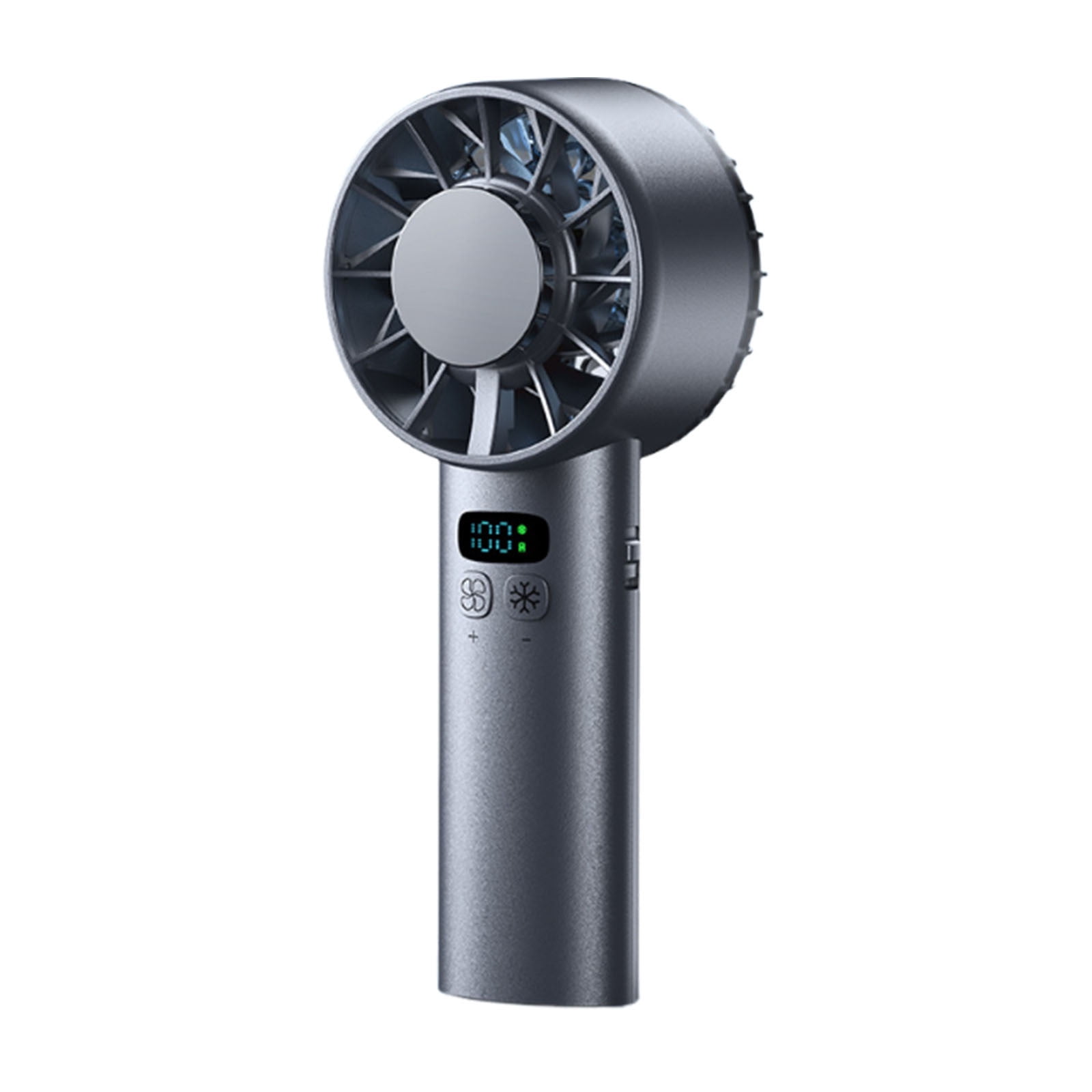 Qocolhg Portable Handheld Fan Rechargeable, 100 Speeds Strong Wind Mini USB Personal Fan Ventilator with 5200mAh Large Capacity Battery, Small Electric Fan for Girls Women Travel, Ice - Pack Feature