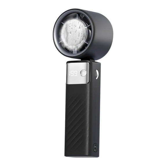 Qocolhg Portable Handheld Fan Rechargeable, 199 Speeds Strong Wind Mini USB Personal Fan Ventilator with 4000mAh Large Capacity Battery, Small Electric Fan for Girls Women Travel, Ice-Pack Feature