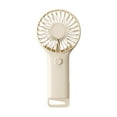 thumbnail image 1 of Qocolhg Portable Handheld Fan Rechargeable, 3 Speeds Strong Wind Mini USB Personal Fan Ventilator with Large Capacity Battery, Small Electric Fan for Girls Women Travel, Beige, Clearance, 1 of 7