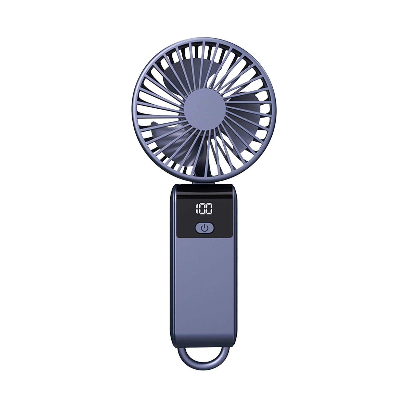 Qocolhg Portable Handheld Fan Rechargeable, High Speeds Strong Wind Mini USB Personal Fan Ventilator with Large Capacity Battery, Foldable Small Fan for Women Girls Kids Travel, Blue, Clearance