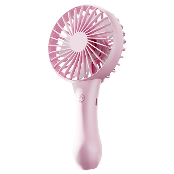 Qocolhg Portable Handheld Fan Rechargeable, High Speeds Strong Wind Mini USB Personal Fan Ventilator with Large Capacity Battery, Small Electric Fan for Women Kids Girls Travel, Pink, Clearance