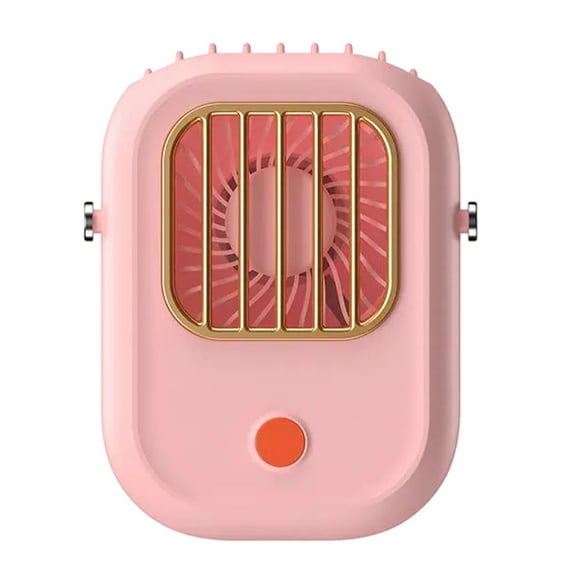 Qocolhg Portable Hanging Neck Fan Personal Fan Battery Operated USB Rechargeable 3 Speed Mini Handheld Cooling Refrigeration Necklace Fan for Women Makeup Camping Outdoor Travel, Pink, Clearance