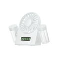 thumbnail image 1 of Qocolhg Portable Small Desktop Fan with Mister, 4 Speed Mode & 2 Water Tanks, USB Rechargeable Personal Fan Spray Water Mist Fan Cooling Fans for Bedroom, Office, Home, Travel, Quiet,White, Clearance, 1 of 6