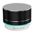 thumbnail image 1 of Qocolhg Portable Wireless Bluetooth Speaker with Colorful Breathing Night Lights, 3W Mini Small Metal Speakers Bluetooth 5.0 for Home Outdoor, Gifts for Women Girls, Black, 1 of 8