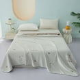 thumbnail image 1 of Qocolhg Quilt for Queen Bed Washable - Cooling Blankets for Hot Sleepers, Skin-friendly Plain Printed Washed Cotton Summer Quilt, Oversized Bedding Soft Coverlet Quilts Queen Size, Clearance, Brown, 1 of 6