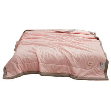 Qocolhg Quilt Queen Size - Summer Conditioning Quilt, Oversized Bedding Soft Coverlet Quilts Queen Size, Machine Washable Lightweight Cotton Quilt for All Season(43 x 59 in)