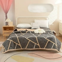 Qocolhg Quilt Twin Size - Summer Conditioning Quilt, Aloe Washed Cotton Summer Quilt, Oversized Bedding Soft Coverlet Quilts Size, Breathable Blanket for Hot Sleepers, Summer Clearance, Gray