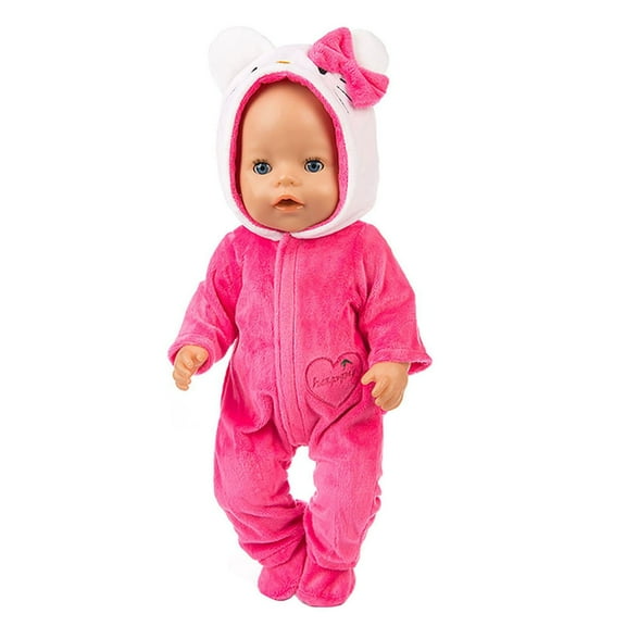 Qocolhg Reborn Doll Clothes for 18 inch Baby Dolls, Dolls Clothes Outfit Accessories Set for 15''-18'' American Doll, Newborn Girl & Boy Pretend Play Gift for Toddlers 1-3, Clearance (Pajamas)
