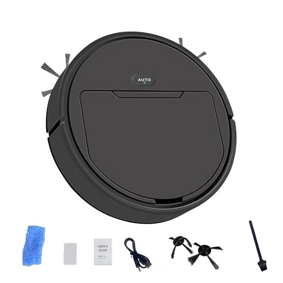 Qocolhg Robot Vacuum Cleaners for Home, Robot Vacuum Cleaner, Automatic Sweeping and Dragging Integrated Charging USB Home Vacuum Cleaner Intelligent Floor Cleaner Suction Christmas Gifts for Women