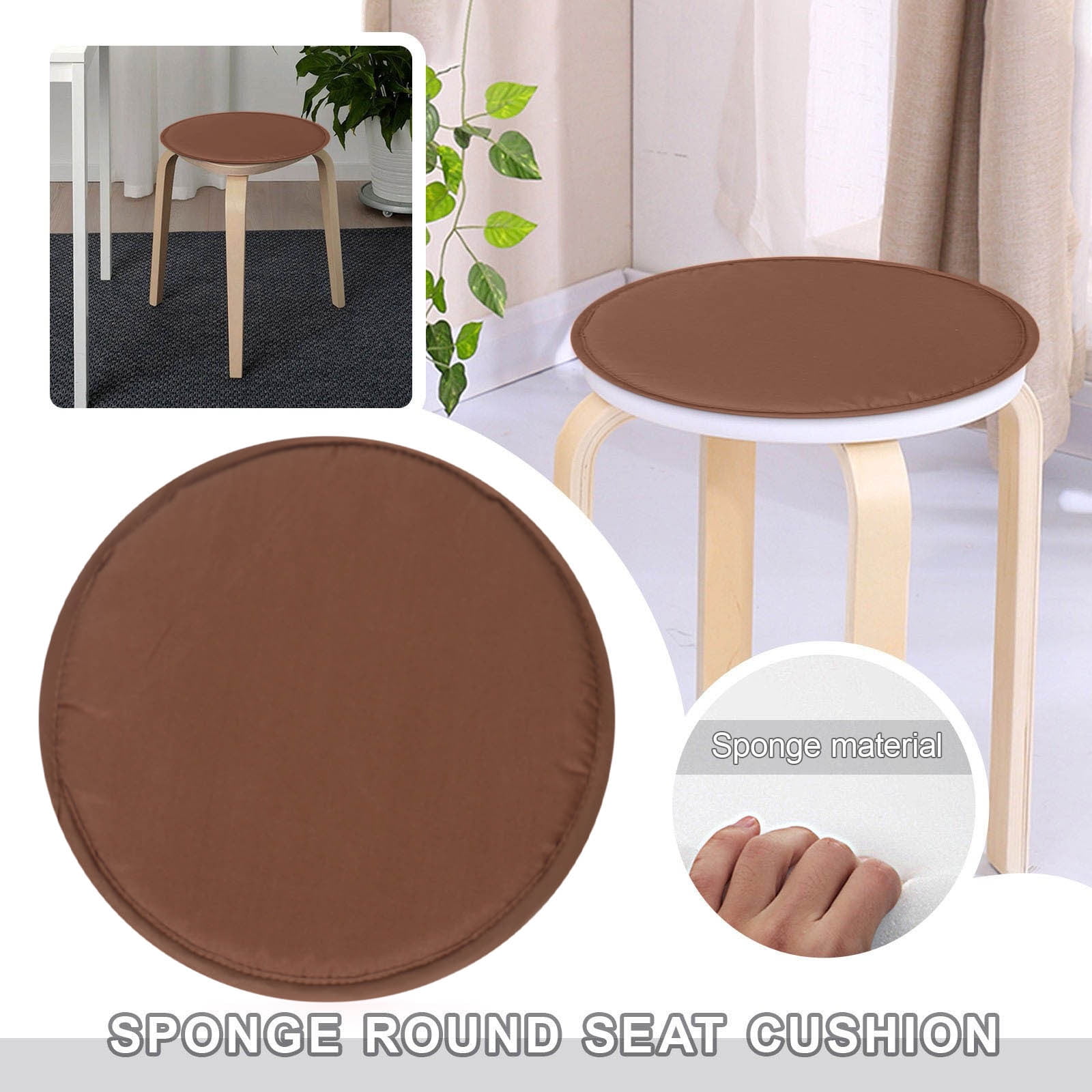 Qocolhg Round Garden Chair Pads, Non Slip Summer Soft Thick Round Chair ...