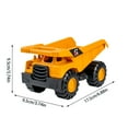 thumbnail image 1 of Qocolhg Sand Construction Vehicle Truck Toys, Bulldozer and Dump Truck Model, Durable Outdoor Play Toys for Kids, Safe and Non-Toxic, Excavator Learning Building for Boys 4 5 6 7 Year Olds, Clearance, 1 of 2