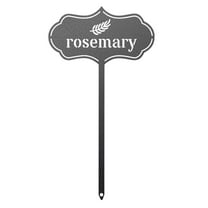 Qocolhg Seed & Plant Markers - Indoor/Outdoor Herb Garden Stakes - Elegant Fruit/Vegetable Seed Labels - Durable Plant Tags for Pots - Classy Design for Farmhouse/Greenhouse, Rosemary