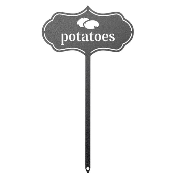 Qocolhg Seed & Plant Markers - Indoor/Outdoor Herb Garden Stakes - Elegant Fruit/Vegetable Seed Labels - Durable Plant Tags for Pots - Classy Design for Farmhouse/Greenhouse, Potatoes