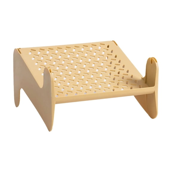 Qocolhg Shoe Rack For Front Door Entrance, Shoe Racks Stackable Shoe Storage Rack Hollow Pattern Footwear Organizer Holder for Home Bedroom Dormitory Closet Non Slipping Shoes Racks (Yellow)